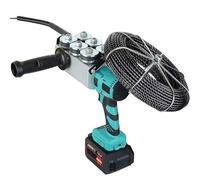 Máquina automática de enhebrado de cables, extractor de cables de 40 m/min para conducto eléctrico, a través de la pared, tubo de ángulo recto y ranura de suelo, inalámbrica con 2 baterías