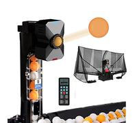 Máquina automática de entrenamiento de pelotas de ping pong, robot portátil con 36 pelotas giratorias para mejorar la práctica de tenis de mesa