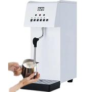 Máquina automática de espuma de café de 2500 W, máquina de ebullición de agua de vapor comercial, pantalla LED, dispensador de agua caliente hirviendo al vapor, para cafetería y hotel