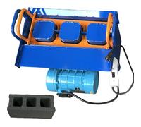 Máquina automática de fabricación de ladrillos para bloques huecos y carreteras de pavimentación, alta presión de formación, ciclo rápido de 45 segundos, 30 ladrillos/hora, moldes personalizables
