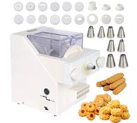 Máquina automática de galletas, prensa eléctrica para galletas con 8 boquillas y 6 moldes, alta velocidad de 50-60 rpm para hornear caseros, postres y cocinas