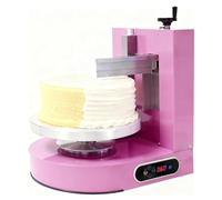 Máquina automática de glaseado de pasteles con raspador ajustable, bajo ruido, tocadiscos, velocidad de rotación de 60-320 rpm