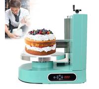 Máquina automática de glaseado de tartas, revestimiento suave de 4 a 12 pulgadas para tartas de cumpleaños, ideal para decorar pasteles redondos de crema