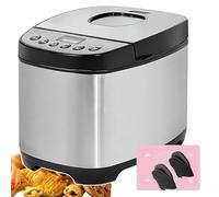 Máquina automática de hacer pan, máquina de masa programable 12 en 1 con temporizador y función de mantener caliente, ideal para hornear en casa y preparación de pan fresco