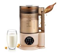 Máquina automática de leche de frutos secos de 1,5 L, máquina multifuncional de leche de soja con cuchilla de 12 hojas, autolimpieza inteligente y temporizador de 24 horas para leche de avena, soja y