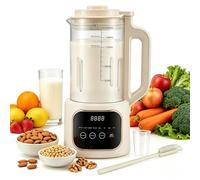 Máquina automática de leche de nueces, 1600 ml, máquina automática de leche de almendras con 20 cuchillas, función de mantenimiento del calor y autolimpieza, para leche vegetal casera, avena, soja