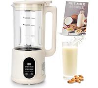 Máquina automática de leche de nueces 8 en 1, máquina de leche de soja de 40 onzas para almendras caseras, avena, soja, coco, leche de origen vegetal y bebidas no lácteas, temporizador de 12 horas