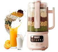 Máquina automática de leche de soja, 1500 ml, con inicio retardado, limpieza automática, control de temperatura y 12 cuchillas para soja, gachas, jugo y maíz