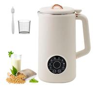 Máquina automática de leche de soja 8 en 1 de 1000 ml, con 10 cuchillas, 12 horas preestablecidas, un botón de arranque para almendras, avena, coco, arroz, jugo de maíz