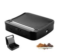 Máquina automática de liar cigarrillos, máquina de liar tabaco, rodillo de aleación, rodillo de tabaco ajustable de 70 mm y estuche de almacenamiento, caja de metal, accesorios portátiles para fumar,