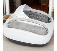 Máquina automática de limpieza de suela de zapatos con almohadilla absorbente de agua y función de inducción para uso doméstico, clínica y hotel