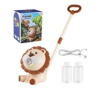Máquina Automática De Llamadas | En Forma de León Automático Soplado De Playa ,Recargable Burbujas Cortacésped Para Niños - Para De Cumpleaños Al Aire Patio Baño Ducha