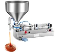 Máquina automática de llenado de líquidos para crema, champú, miel y salsas, 220 V, capacidad de 500 ml