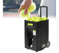 Máquina automática de pelotas de tenis portátil con capacidad de 50 pelotas, preprogramada y ejercicios personalizados para práctica y entrenamiento en solitario
