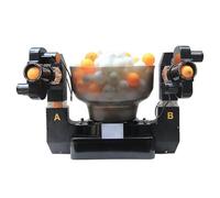 Máquina automática de ping pong, robot de tenis de mesa con diseño de doble cabeza, 40-70 pelotas/min, velocidad de 4-40 m/s, compatible con pelotas estándar de 40 mm, ideal para profesionales y
