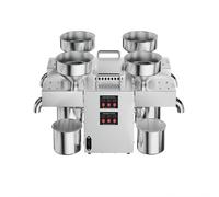 Máquina automática de prensa de aceite de 2400 W para semillas y extracción de aceite de oliva, equipo de extracción de prensa de aceite caliente/frío con calentamiento de temperatura constante de