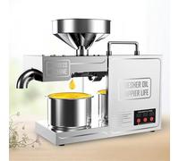 Máquina automática de prensa de aceite, extracción en frío/calor, acero inoxidable de grado alimenticio para cacahuetes, semillas de sésamo