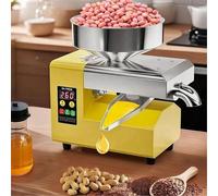 Máquina automática de prensa de aceite para nueces, semillas, granos, prensa caliente y fría, extractor de acero inoxidable de alto rendimiento de aceite