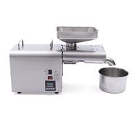 Máquina automática de prensado de aceite 7 kg/h | Expeller Aceite | Máquina de extracción de aceite caliente/frío | Semillas de lino maní sésamo, 50x30x18 cm