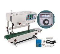 Máquina automática de sellado continuo sellador de banda vertical con control digital de temperatura para películas de bolsas, solución de embalaje eficiente