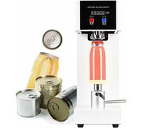 Máquina automática de sellado de latas de 180 W, máquina selladora de vasos eléctrica con mostrador y pantalla LCD, máquina tapadora de cierre de latas de 2.2 pulgadas de diámetro y 3.9 a 7.8 pulgadas