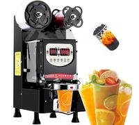 Máquina automática de sellado de tazas, sella 650-800 tazas/hora, eléctrica comercial con panel LCD