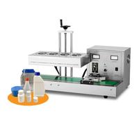 Máquina automática de sellado por inducción para botellas, sellador continuo de tapas de aluminio para recipientes de plástico y vidrio