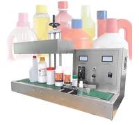 Máquina automática de sellado por inducción para tapas de botellas con altura ajustable y rápida disipación del calor