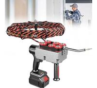 Máquina automática de tendido de alambre, extractor de conductores eléctricos de 40 m/min, 15 m/30 m, 3 hebras, velocidad variable, recargable, para proyectos de construcción y red