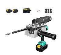 Máquina Automática De Tendido De Cables, Dispositivo De Enhebrado Inalámbrico Con 2 Baterías, Potencia De 550 N Para Instalación Eléctrica Y Construcción Sección 15 Batería, Sección 15 Batería