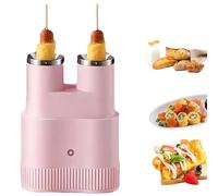 Máquina automática de tortillas, máquina de rollo de huevos de doble tubo, olla de huevos de cocción rápida para salchichas de desayuno y panecillos de perritos calientes, antiadherente, tiempo de