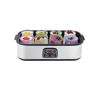 Máquina automática de yogur de 220 V, temperatura ajustable, pudines de helado profesionales, gran capacidad, con control de temperatura y tiempo