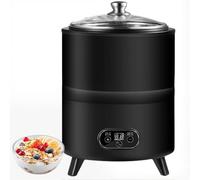 Máquina automática de yogur, máquina de helado multifunción con calentamiento de temperatura constante de 360°, fermentación inteligente, interfaz visual, máquina eléctrica de yogur para vinagre de