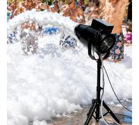 MáQuina AutomáTica Espuma Pulverizada, CañóN Espuma PortáTil Para Fiestas | Con Bomba Agua, Manguera Transparente Y TríPode TelescóPico, Arranque RáPido Para Fiestas Piscina(Black)