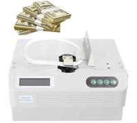 Máquina automática for agrupar billetes, encuadernadora rápida de efectivo 24 veces por minuto con función de conteo y pantalla LCD, flejadora de billetes, for bancos, comercios y centros de efectivo