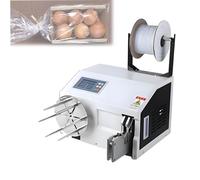 Máquina automática for atar cables, atadora de cables for golosinas, sensor de encuadernación con pantalla LCD, cable de 400 W, longitud de cable de 70-128 mm for panadería, dulces, etc.(B)