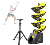 Máquina Automática for Tenis y Pickleball Lanzador de Pelotas Práctica | Equipo de Servicio de Tenis a Control Remoto con Capacidad de 33 Pelotas for 10 Horas y Altura Ajustable
