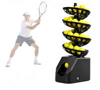 Máquina Automática for Tenis y Pickleball Lanzador de Pelotas Práctica | Equipo de Servicio de Tenis a Control Remoto con Capacidad de 33 Pelotas for 10 Horas y Altura Ajustable