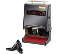 Máquina Automática Lustrado de Zapatos,Pulidora Eléctrica con Doble Cepillo | Durabilidad Calidad Comercial,Pulido Que Ahorra Tiempo En 1 Minuto,con Visualización Fecha/Temperatura para Hotel,Oficina