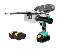 Máquina automática para encordar cables, máquina para cableado de pared de electricista, tiracables eléctrico inalámbrico, roscadora eléctrica de litio sin escobillas, 2 baterías