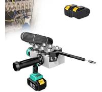 Máquina automática para enhebrar cables, herramienta para tirar de cables, tirador de cables eléctrico inalámbrico, tirador de cables automático para electricistas,2xBattery
