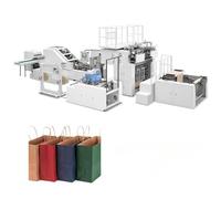 Máquina automática para fabricar bolsas de papel para alimentos, fondo cuadrado, totalmente automatizada, para alimentos, compras y envasado de pan