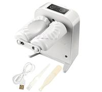 Máquina automática para hacer albóndigas, eléctrica con velocidad ajustable, sellado automático, incluye cuchara de llenado y cepillo, albóndigas de bricolaje divertidas para la familia