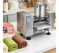 Máquina automática para hacer crepes con visualización de temperatura y flujo de masa ajustable para producción continua en tiendas de postres y negocios de alimentos