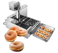 Máquina Automática Para Hacer Donas, Tolva De 4 Filas De 5,5 L, Máquina Para Hacer Donas Comerciales, Freír Mini Donas, Grosor De Rosquilla Ajustable, Para Panadería, Restaurante