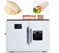 Máquina automática para hacer pan comercial, pantalla táctil inteligente de 1800 W para pan plano, tortillas y pitas caseras. Prepara 20 panes a la vez.