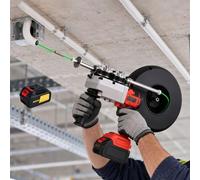 Máquina Automática Para Tender Cable, 40 M/Min 4.0AhBattery×1-30M | Fuerza De Tracción De 65kg, 12 Curvas, 6 Ruedas De Goma De Repuesto, Cinta Pasacables Para Trabajadores De Reformas