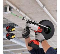 Máquina Automática Para Tender Cable, 40 M/Min 4.0AhBattery×2-40M | Fuerza De Tracción De 65kg, 12 Curvas, 6 Ruedas De Goma De Repuesto, Cinta Pasacables Para Trabajadores De Reformas