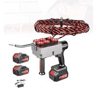 Máquina automática para tendido de Cables de Electricista, Tirador de Cables eléctricos para Tubos Ocultos, Tirador de Cables automático de 40 m/min con batería de Litio,25000mah,15m
