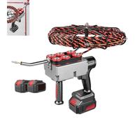 Máquina automática para tendido de cables, enhebradora inalámbrica, velocidad variable, ideal para proyectos de construcción, centrales hidroeléctricas e instalación de cables de red.(15m)